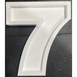 Chiffre creux 7 - Hauteur...