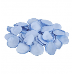 PETALE DE ROSE - Satin bleu...
