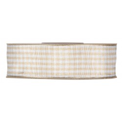 RUBAN - Vichy ivoire et...