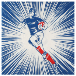 SERVIETTE - Rugby x 20...