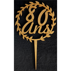 TOPPER - Couronne 80 ans...