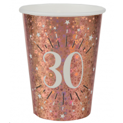 GOBELET/VERRE - 30 ans rose...