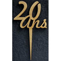 TOPPER - 20 ans (en bois...