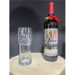 VERRE À BIÈRE - 20 ans sa...