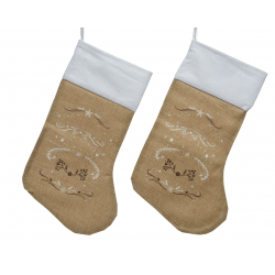 CHAUSSETTE DE NOEL - En lin...