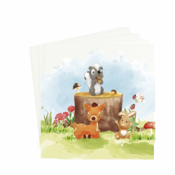 SERVIETTE - Animaux de la...