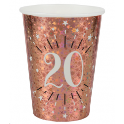 GOBELET/VERRE - 20 ans rose...