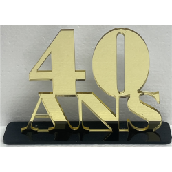 CENTRE DE TABLE - 40 ans or...