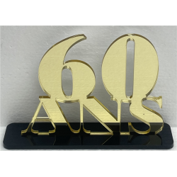 CENTRE DE TABLE - 60 ans or...