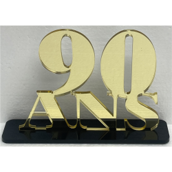 CENTRE DE TABLE - 90 ans or...