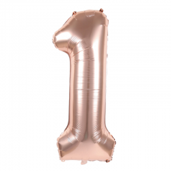 Ballon Chiffre 1 Rose Gold...