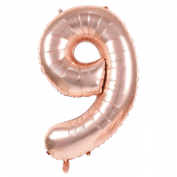 Ballon Chiffre 9 Rose Gold...