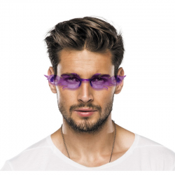 LUNETTE - Flammes violet...