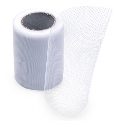 RUBAN/ROULEAU - Tulle blanc...