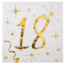 SERVIETTE - 18 ans blanche...