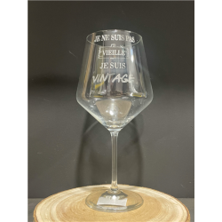 VERRE A VIN - Je ne suis...