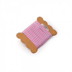 RUBAN - Blanc avec chevron...