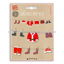 GUIRLANDE - Père Noël avec...