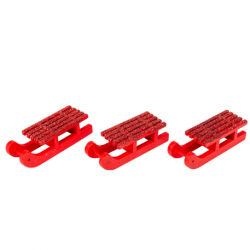 DECOR DE NOEL - Luge rouge...