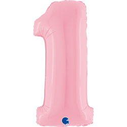 Ballon Chiffre 1 Rose...