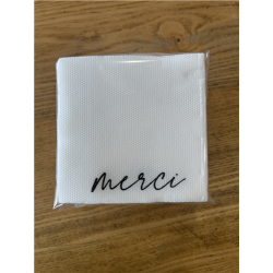 SERVIETTE COCKTAIL - Merci...