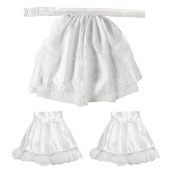 JABOT - Blanc (en tissu)