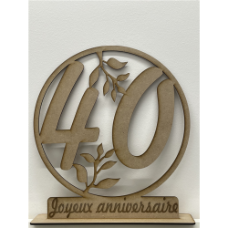 CENTRE DE TABLE - 40 ans...