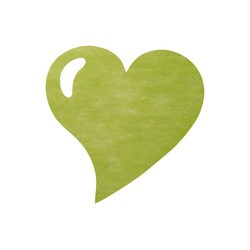 SET DE TABLE - Coeur vert...