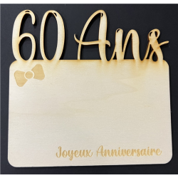 Carte bois - 15/15cm - 60...