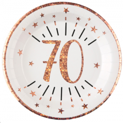 ASSIETTE - 70 ans rose gold...