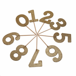 PIC CHIFFRE - Or/doré x 11...