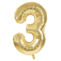 BALLON MYLARD - Chiffre 3...