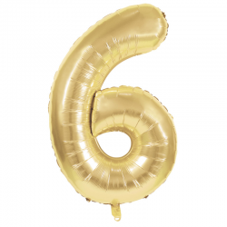 BALLON MYLARD - Chiffre 6...