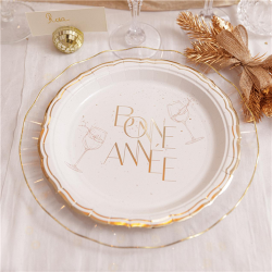 ASSIETTE - Bonne année x 8...
