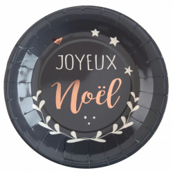 ASSIETTE - Joyeux Noël gris...