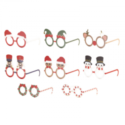 LUNETTE - Noël/rigolote x 8...