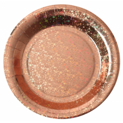 ASSIETTE - Étincelante rose...