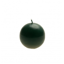 BOUGIE - Boule/ronde vert...