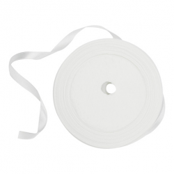 RUBAN - Blanc (satin double...