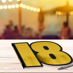 LIVRE D'OR - 18 ans noir/or...