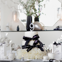 BOUGIE - Chiffre 9 argent...