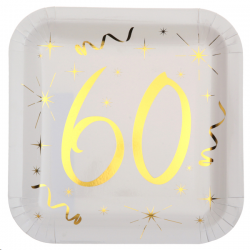 ASSIETTE - 60 ans blanche...