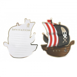 INVITATION - Pirate x 8 (...