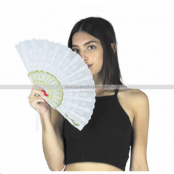 ÉVENTAIL - Blanc (en tissu)