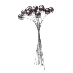 PIQUET - Perle noir x 24 (2cm)