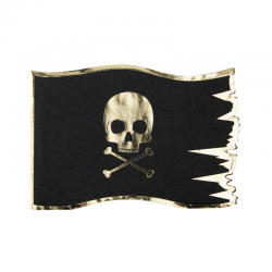 SERVIETTE - Drapeau pirate...