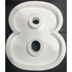 Chiffre creux 8 - Hauteur...