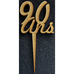 TOPPER - 90 ans (en bois...