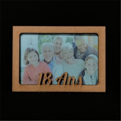 Cadre bois 18 ans - 17/12cm
