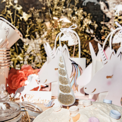 BOUGIE - Licorne blanc x 4